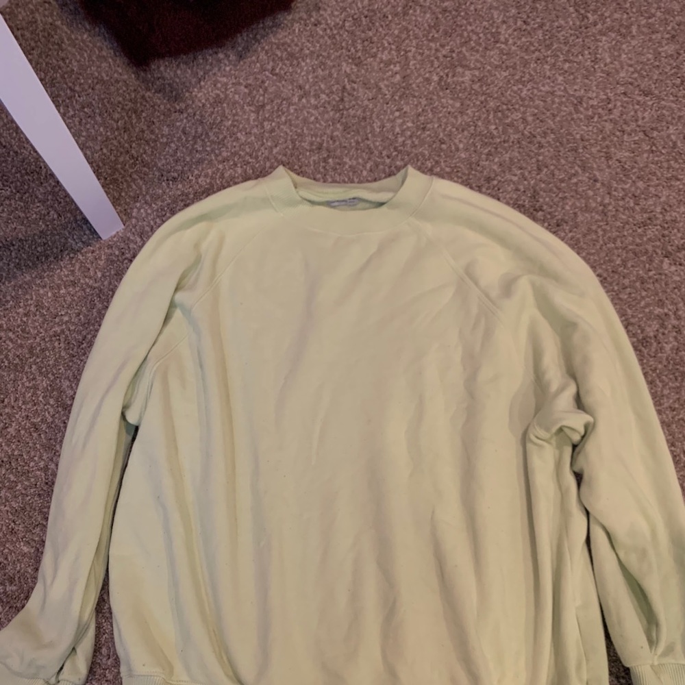 Neon yellow sweatshirt